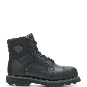 Harley-Davidson Mens Bonham Composite Toe Black Boots (NWT)